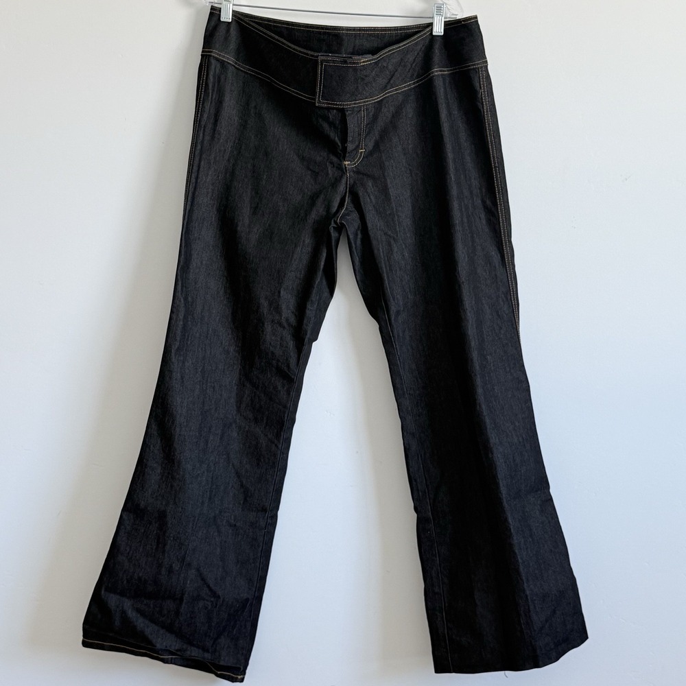 Bisou‎ Bisou Michele Bohbot Wide Leg Jeans Woman 16 Black Jeans Poet Clean Girl
